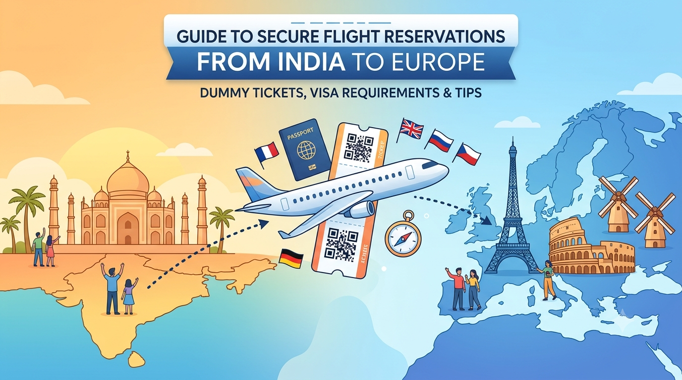 Schengen Flight Reservation From India: The Ultimate 2026 Dummy Ticket Guide